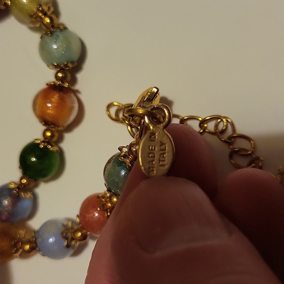 Murano Pastel Beaded Necklace - Picture 7 of 7